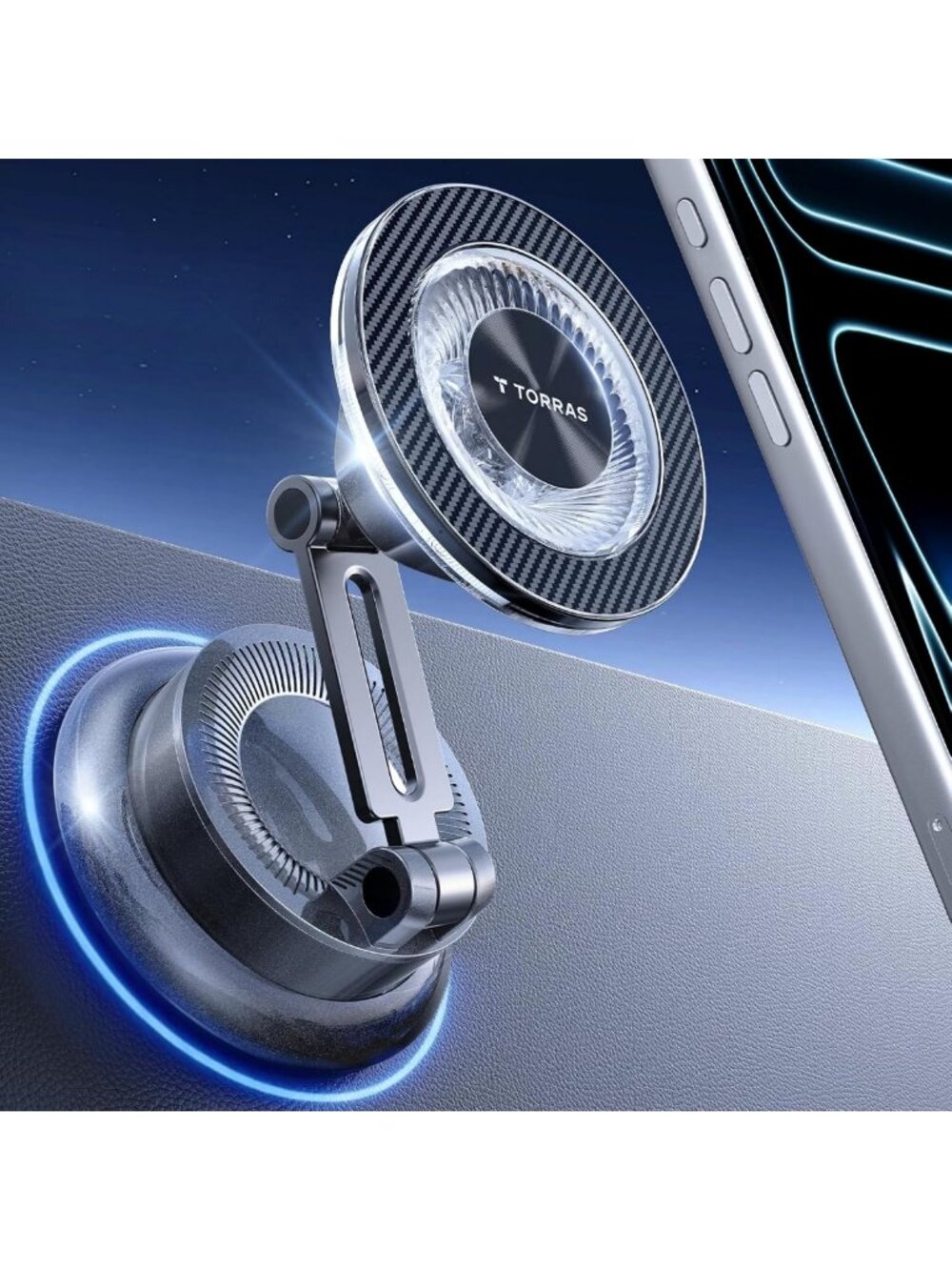 2026 Upgraded Magnetic Car Phone Holder | 360° Adjustable, Strong Suction
